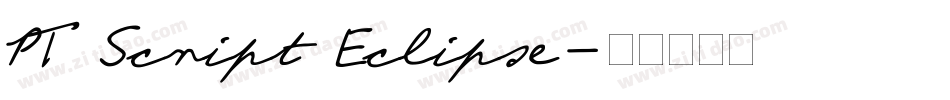 PT Script Eclipse字体转换